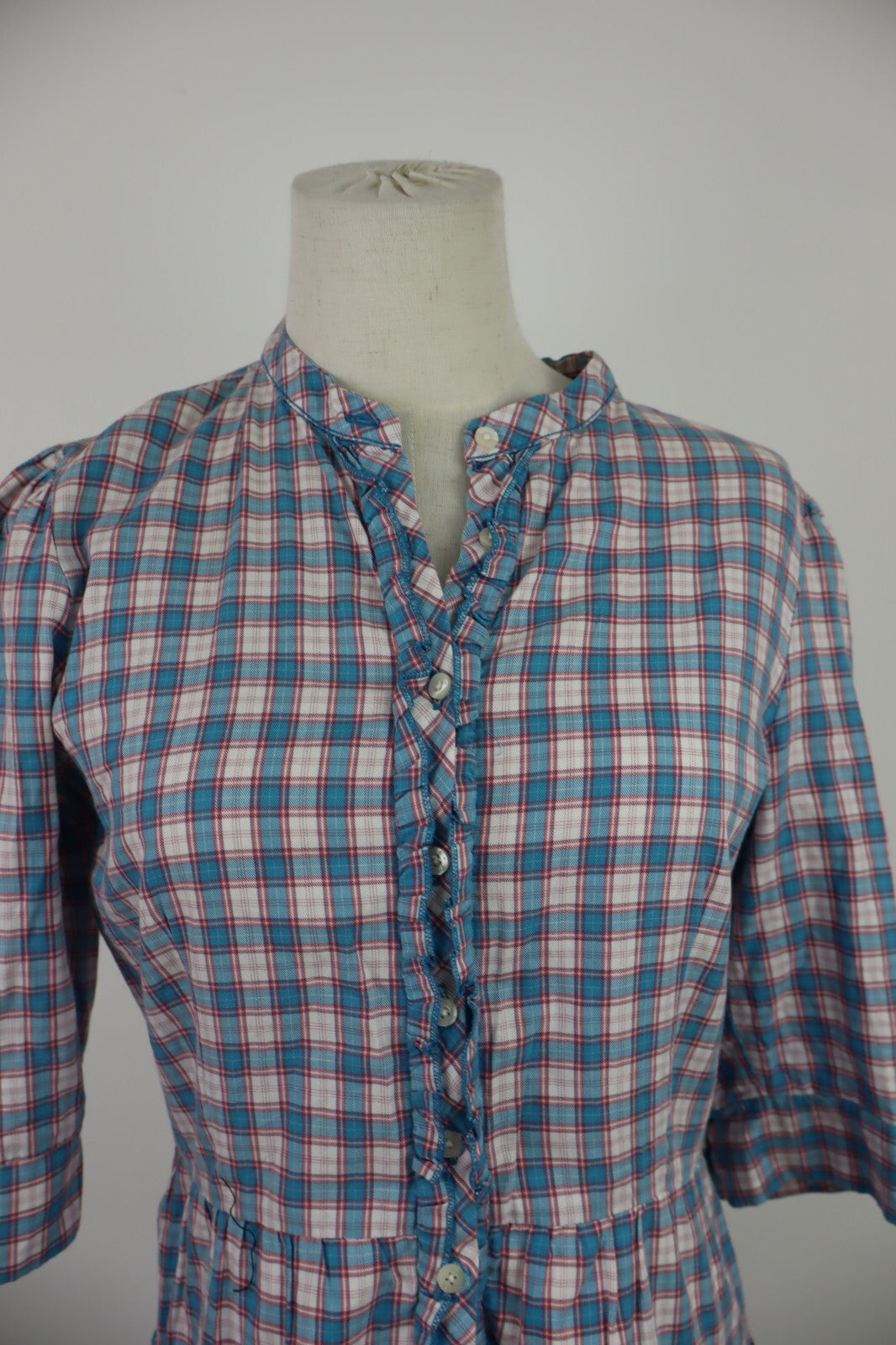 TOMMY HILFIGER VESTITO DONNA TG. M WOMAN CASUAL VINTAGE DRESS ABITO BOTTONI