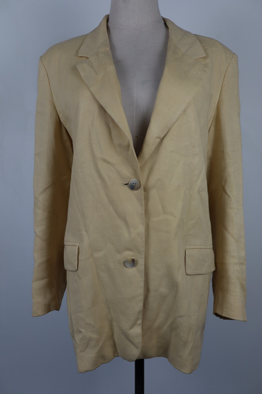 MAX MARA GIACCA BLAZER DONNA Tg 42 WOMAN VINTAGE JACKET LINO LINEN