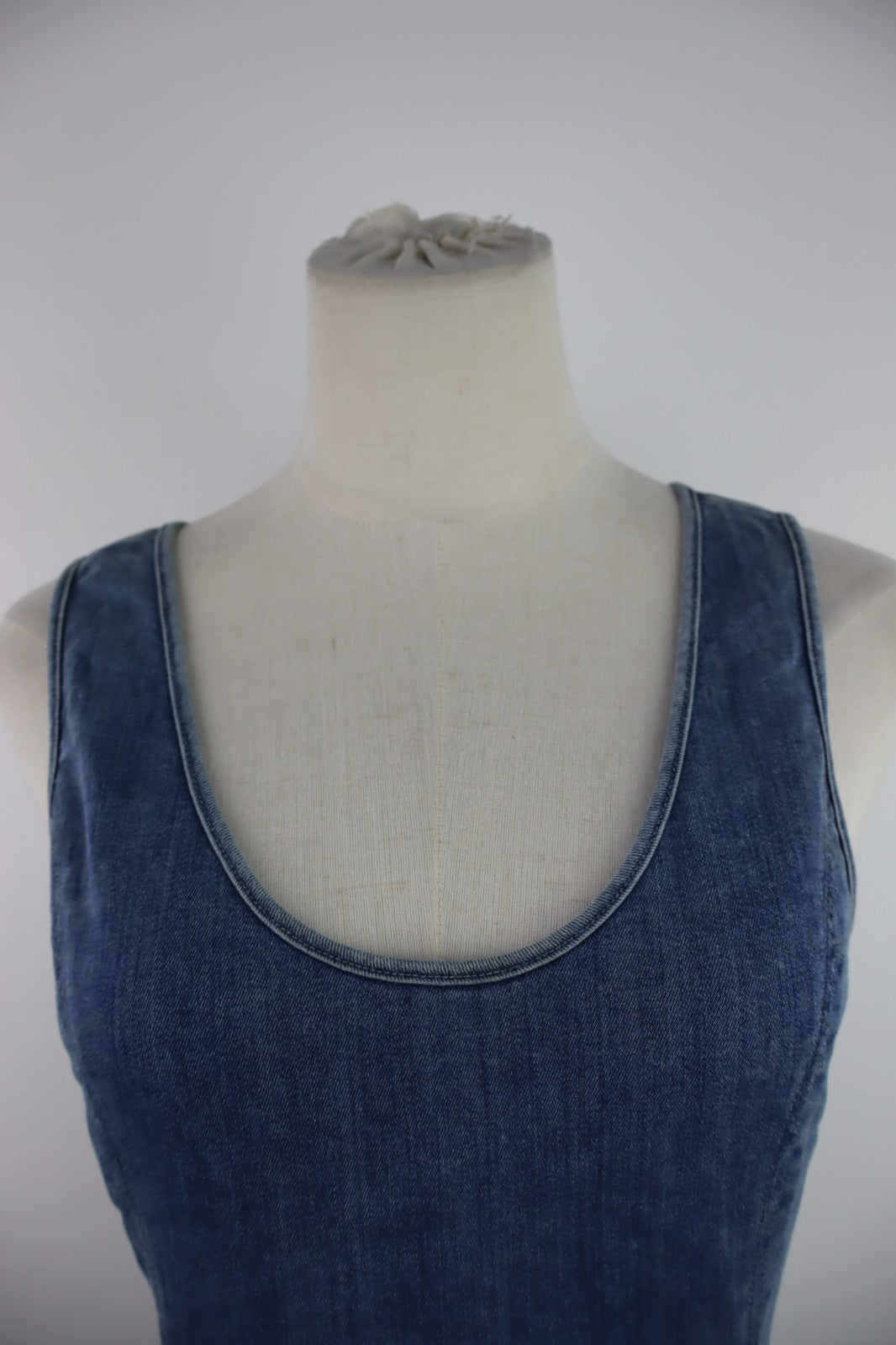 CALVIN KLEIN VESTITO DONNA TG M WOMAN CASUAL VINTAGE DRESS ABITO JEANS DENIM