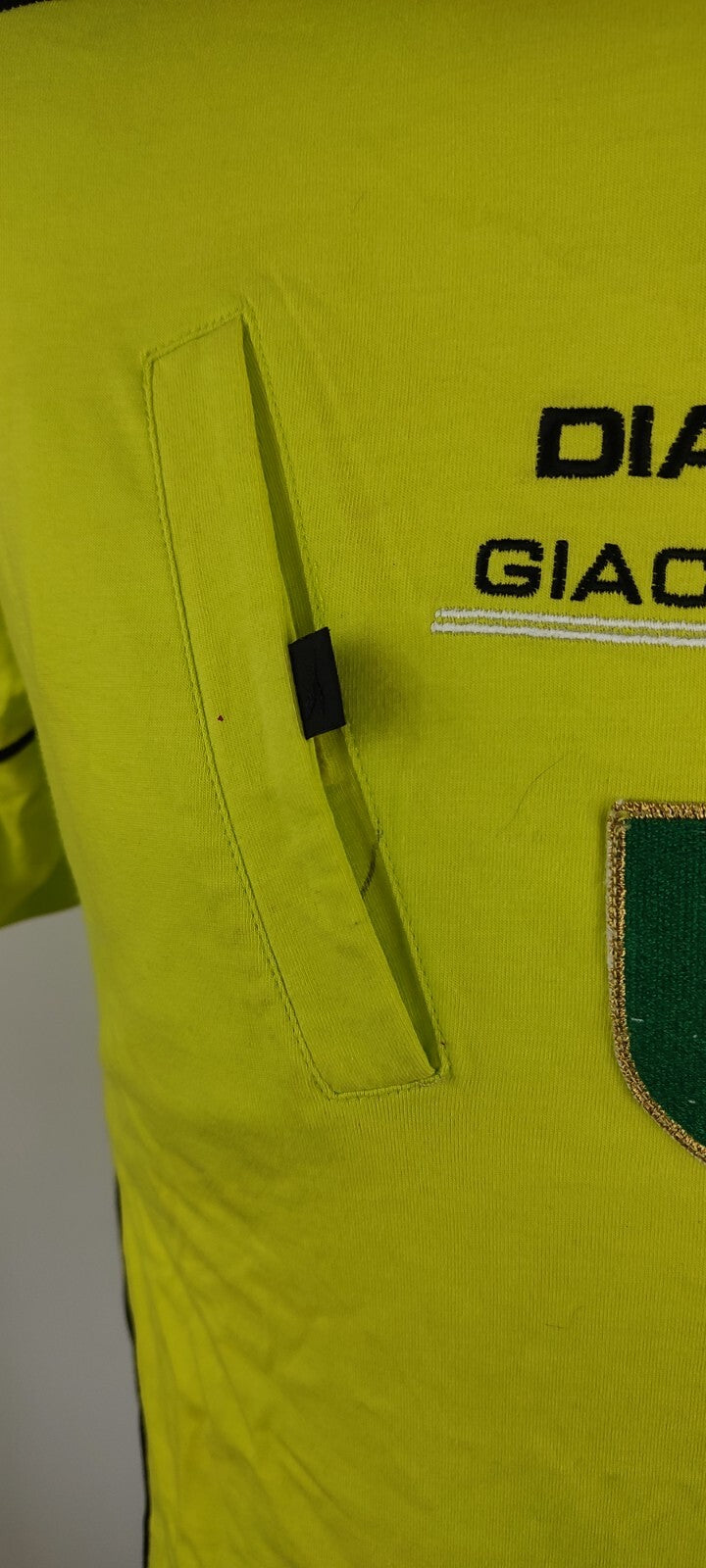 DIADORA ITALIA MAGLIA CALCIO ARBITRO GIACOMELLI UOMO Tg M SOCCERMAN JERSEY