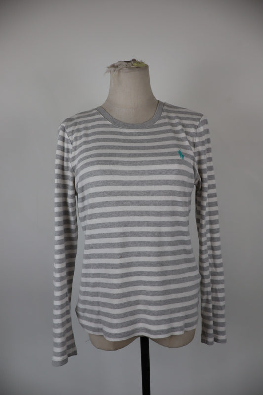 RALPH LAUREN MAGLIA DONNA TG. L WOMAN CASUAL VINTAGE T-SHIRT COTONE COTTON