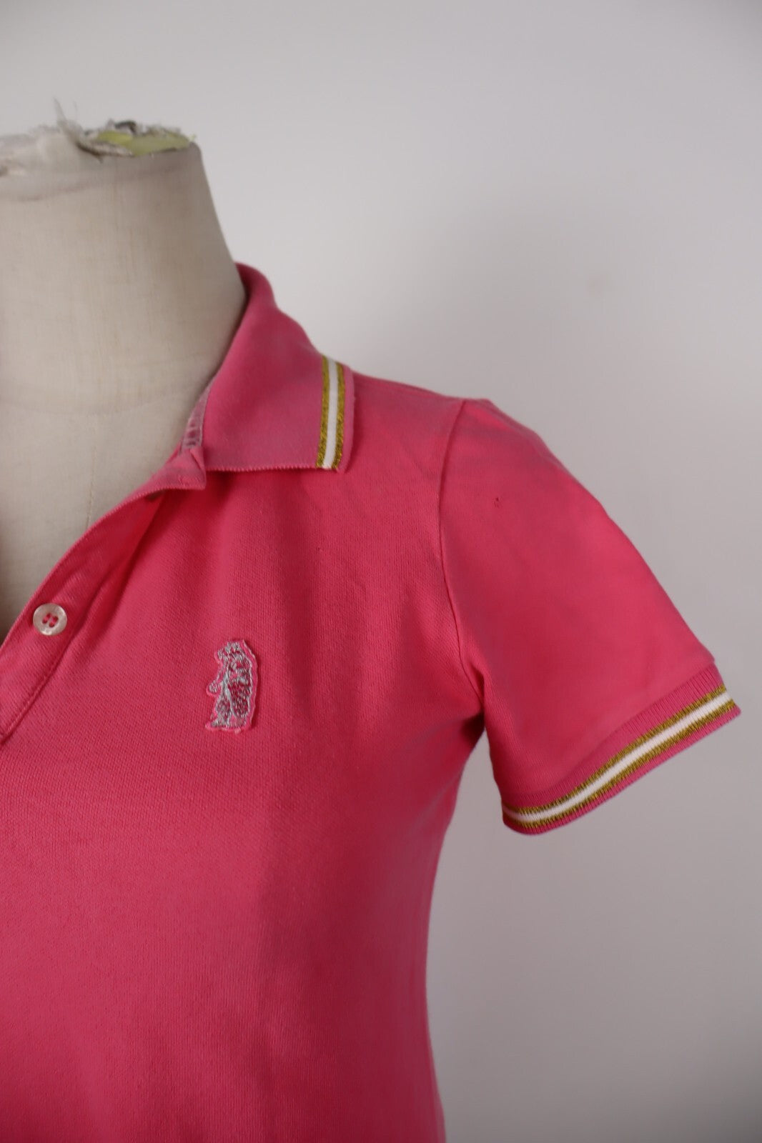 REFRIGUE POLO MAGLIA DONNA TG. S WOMAN T-SHIRT CASUAL VINTAGE COTONE COTTON