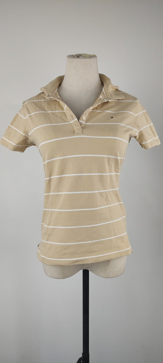 TOMMY HILFIGER POLO MAGLIA DONNA COTONE TG. M WOMAN SHIRT CASUAL VINTAGE
