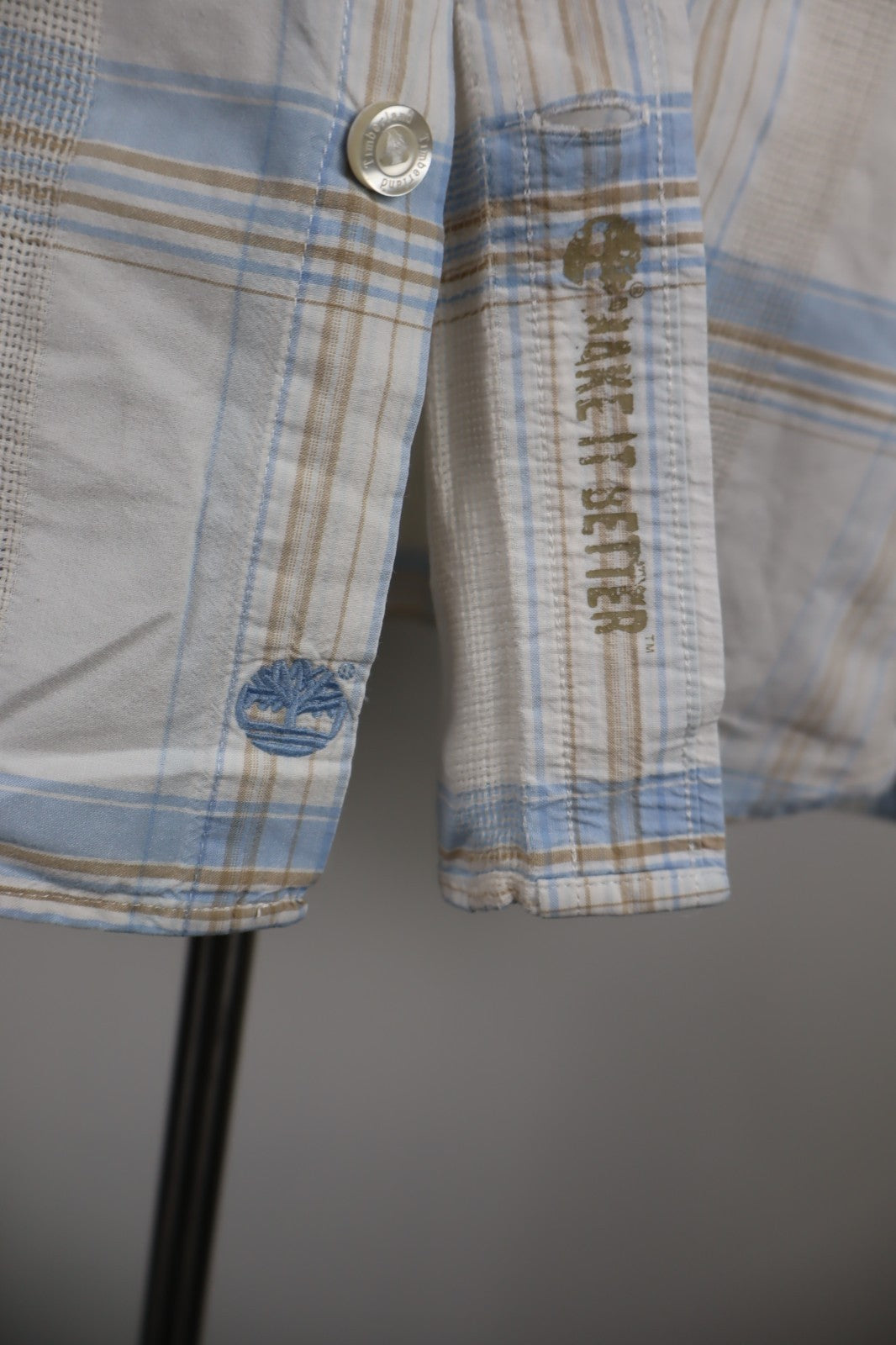 TIMBERLAND CAMICIA UOMO TG M MAN CASUAL VINTAGE SHIRT COTONE COTTON MANICA LUNGA