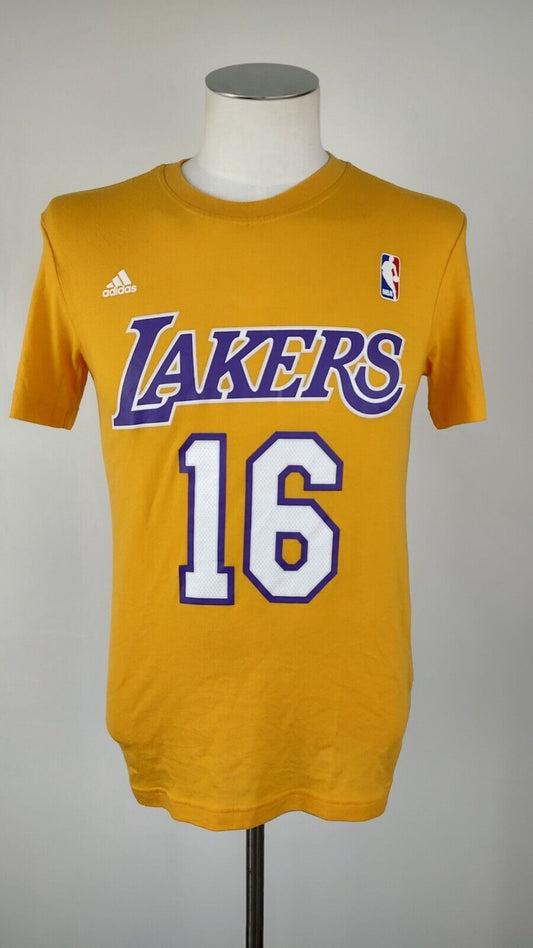 ADIDAS LAKERS GASOL N 16 NBA MAGLIA UOMO TG S MAN T-SHIRT BASKET VINTAGE SPORT
