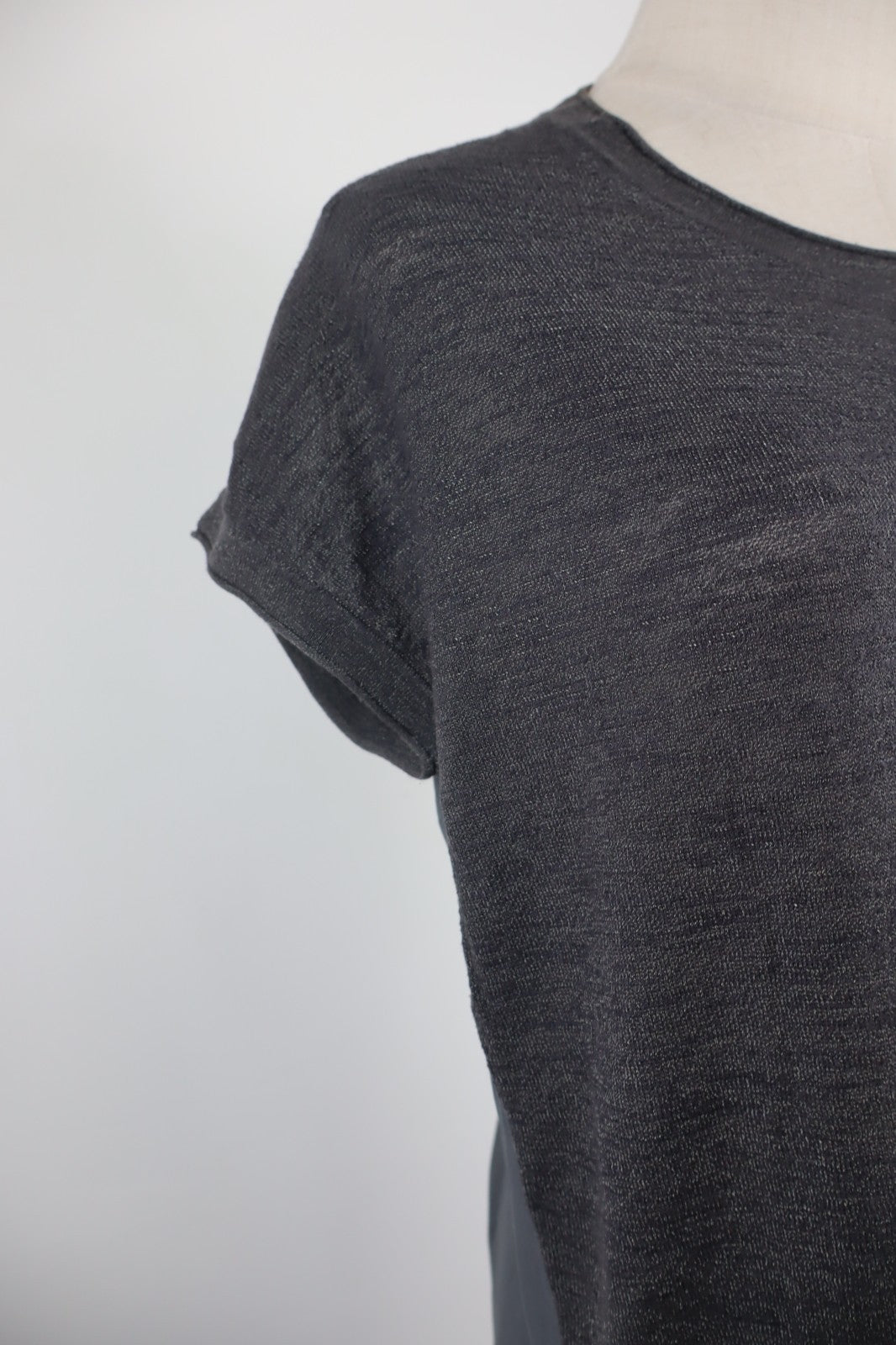 CALVIN KLEIN JEANS MAGLIA DONNA TG. S WOMAN CASUAL VINTAGE T- SHIRT COTONE TASCA