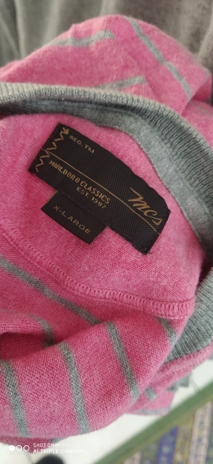 MARLBORO CLASSICS MAGLIONE COTONE COTTON VINTAGE UOMO XL MAN SWEATER CASUAL