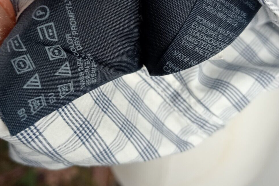 TOMMY HILFIGER CAMICIA UOMO COTONE L 16 1/2  MAN CASUAL VINTAGE SHIRT ITALY