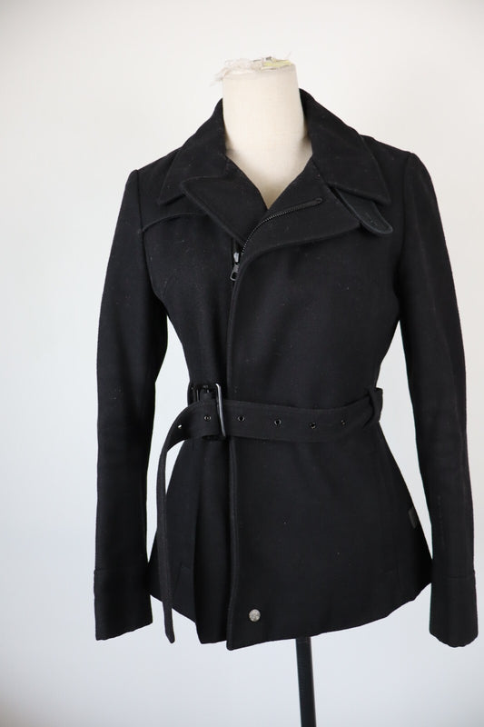 G-STAR CAPPOTTO LANA GIACCA DONNA TG S WOMAN WOOL COAT VINTAGE CASUAL