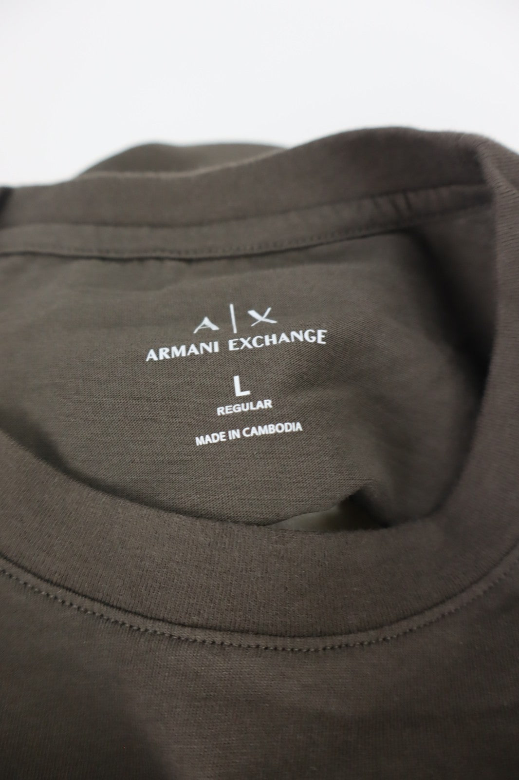 ARMANI EXCHANGE MAGLIA COTONE UOMO TG L MAN T-SHIRT VINTAGE CASUAL COTTON