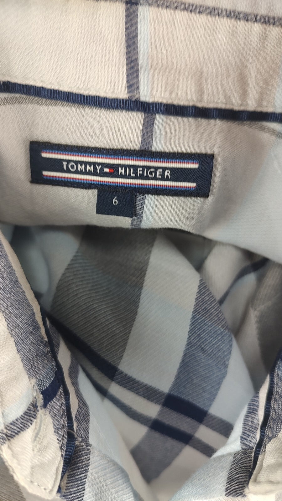 TOMMY HILFIGER CAMICIA  DONNA TG. 6 WOMAN SHIRT CASUAL VINTAGE