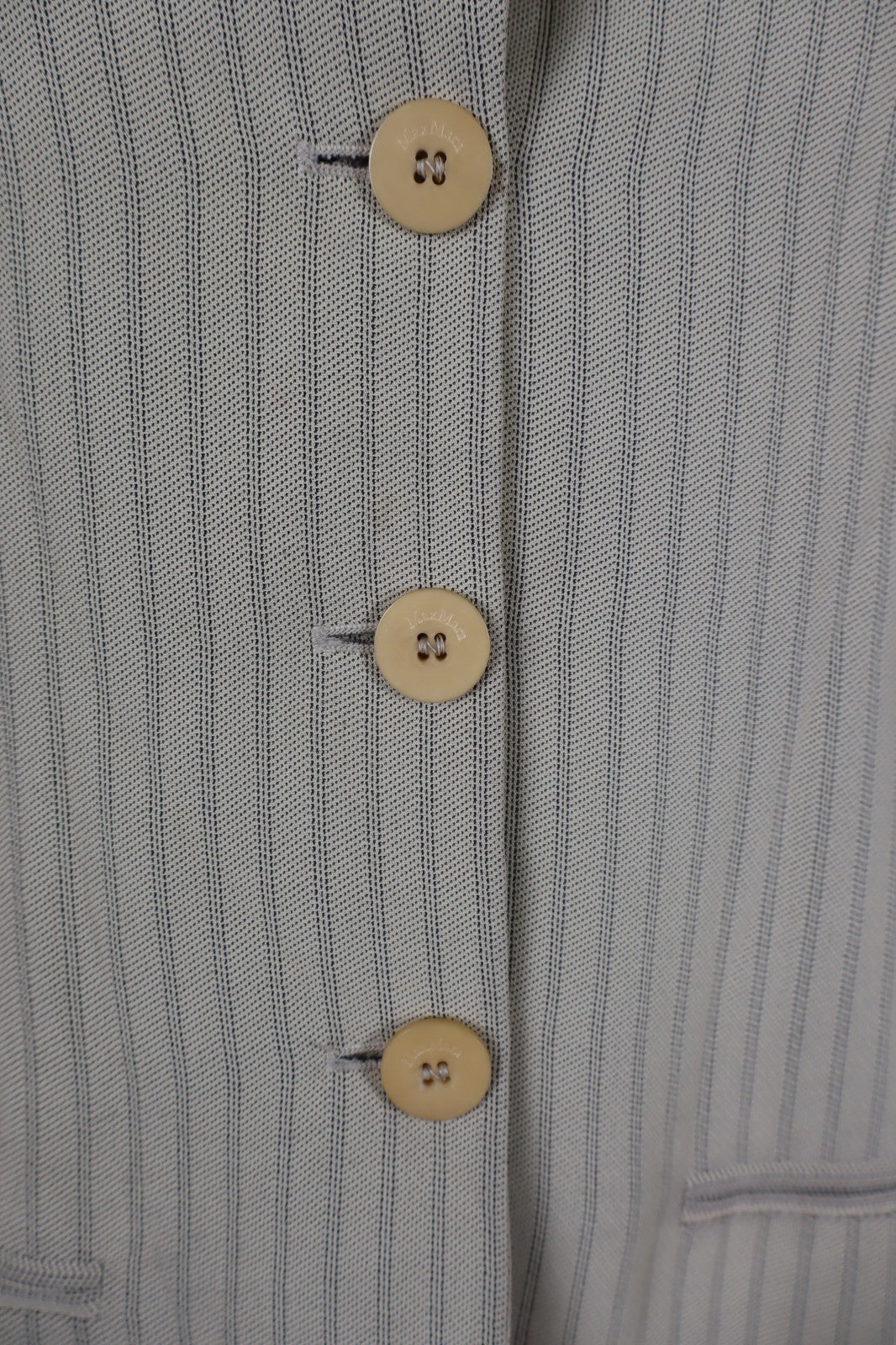 MAX MARA GIACCA BLAZER DONNA Tg 42 WOMAN VINTAGE JACKET COTONE LINO