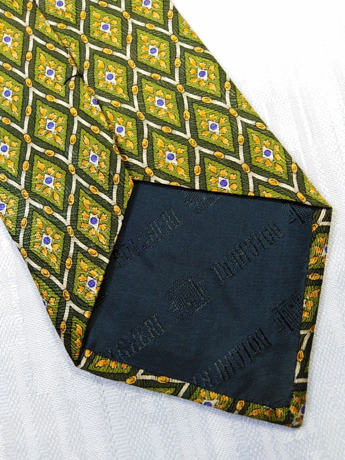BOLGHERI UOMO 100%  SILK TIE SETA CRAVATTA NECKTIE MADE IN ITALY VINTAGE