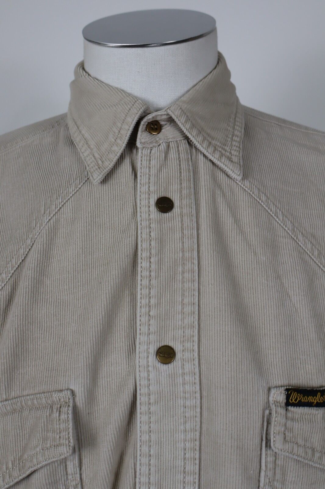 WRANGLER CAMICIA UOMO COTONE VELLUTO TG. M MAN CASUAL VINTAGE SHIRT ITALY