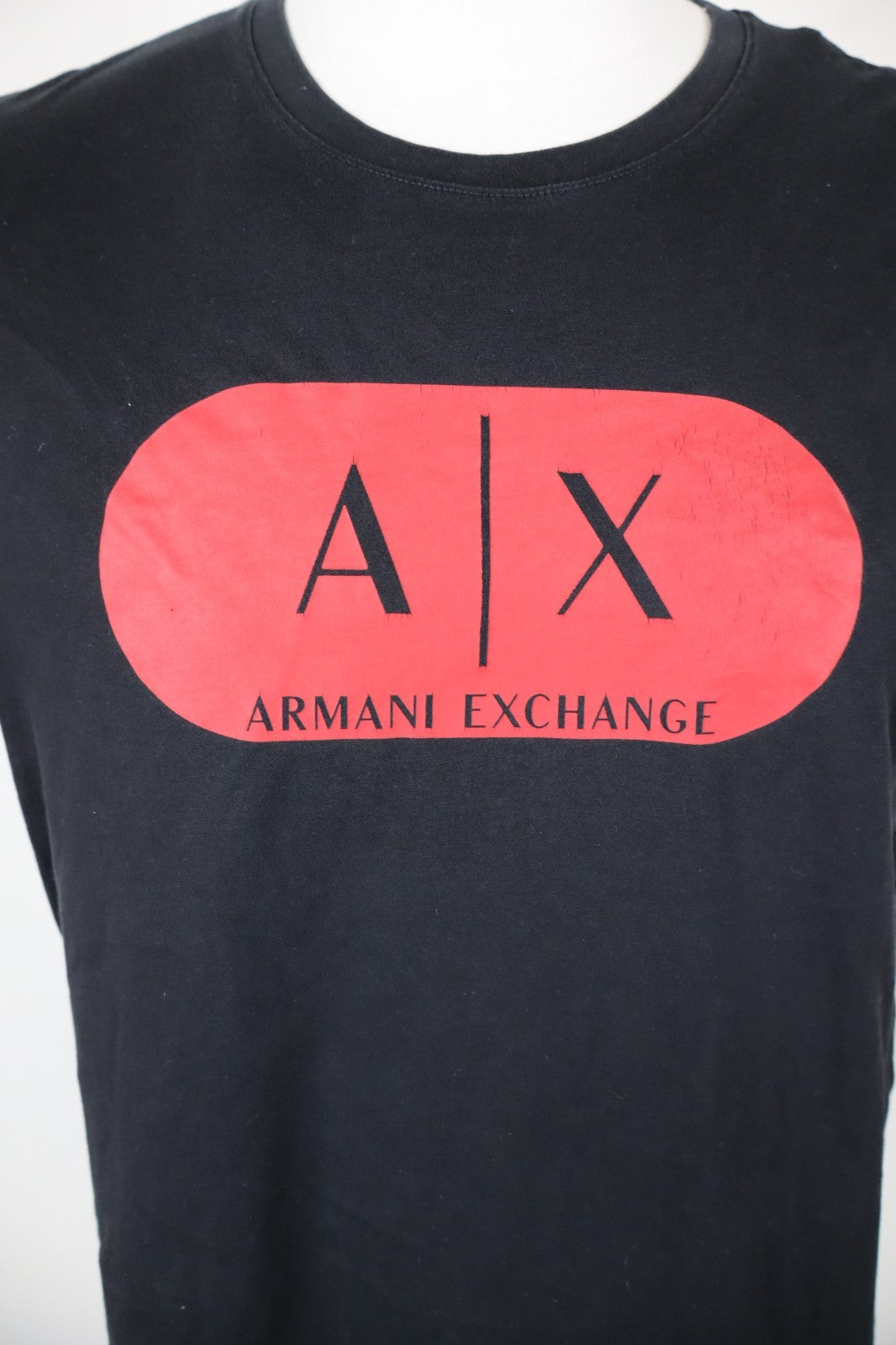 ARMANI EXCHANGE MAGLIA COTONE UOMO TG L MAN T-SHIRT CASUAL VINTAGE COTTON