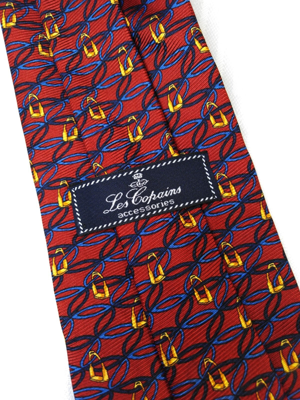 LES COPAINS 100% SETA SILK TIE CRAVATTA NECKTIE ITALY VINTAGE