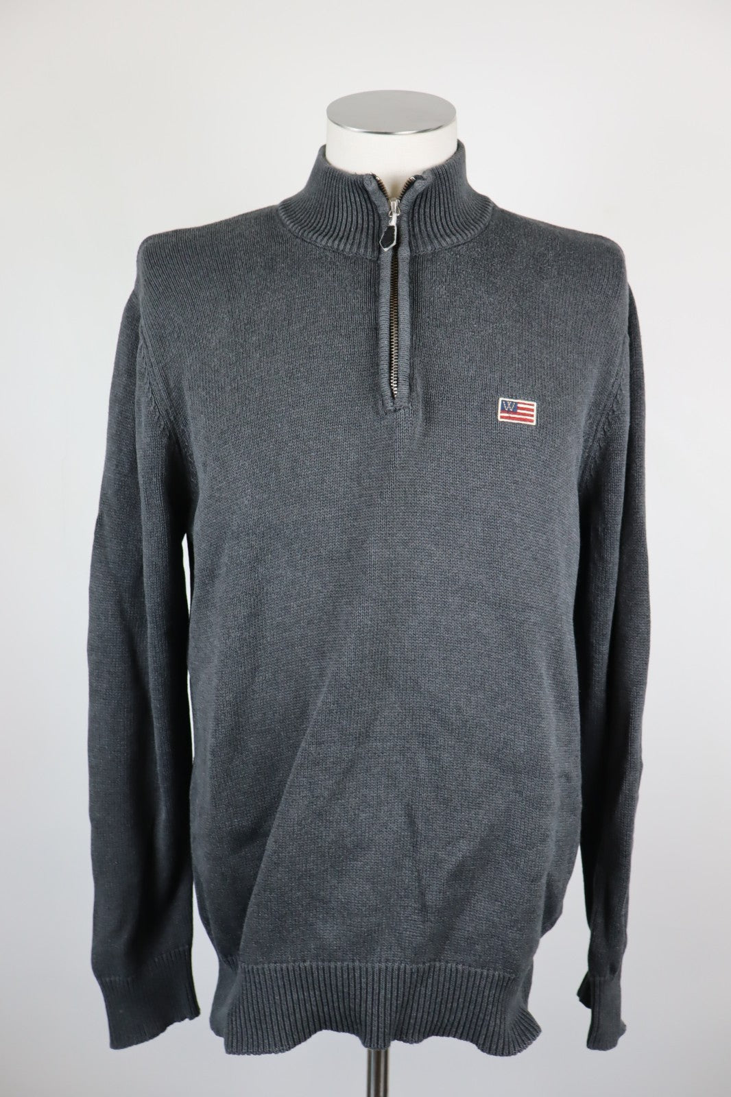 WRANGLER MAGLIONE MAGLIA CON ZIP VINTAGE UOMO COTONE TG XL MAN SWEATER CASUAL