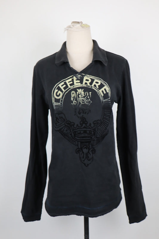 GF FERRE FELPA DONNA 2XL COTONE WOMAN CASUAL VINTAGE SPORT SWEATSHIRT COLLETTO