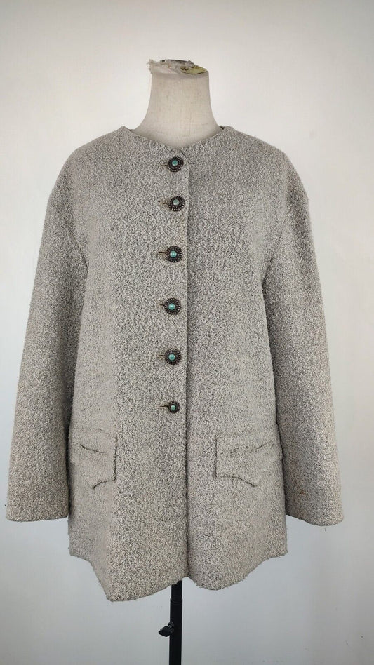 BYBLOS BLU CAPPOTTO LANA GIACCA DONNA 42 WOMAN  COAT VINTAGE