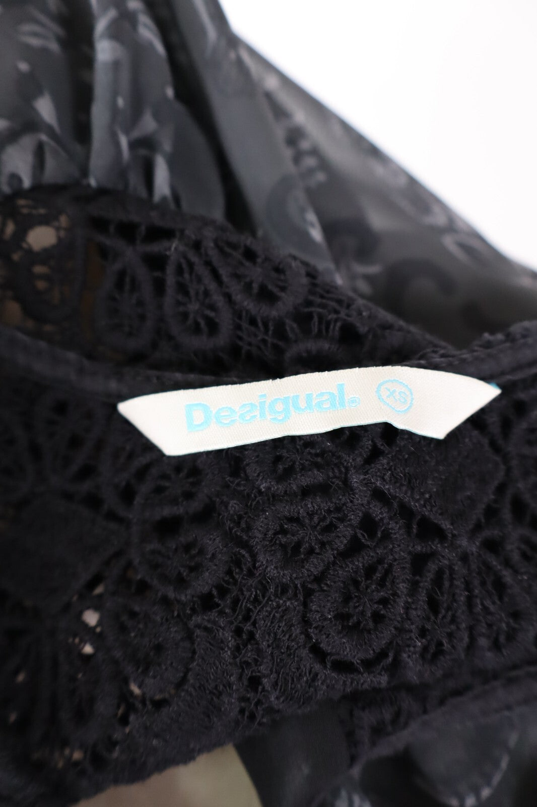 DESIGUAL MAGLIA DONNA TG. XS WOMAN T-SHIRT CASUAL VINTAGE TOP COTONE