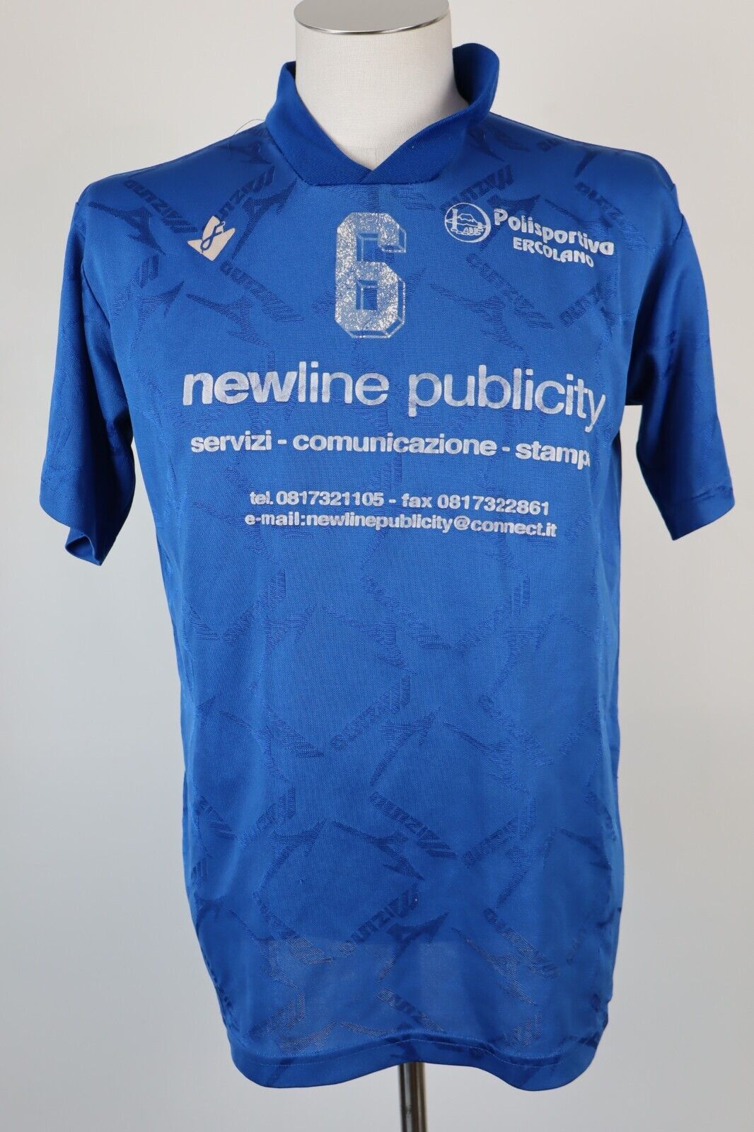 MIZUNO ERCOLANO N 6 MAGLIA CALCIO UOMO Tg L SOCCER SPORT JERSEY TRIKOT