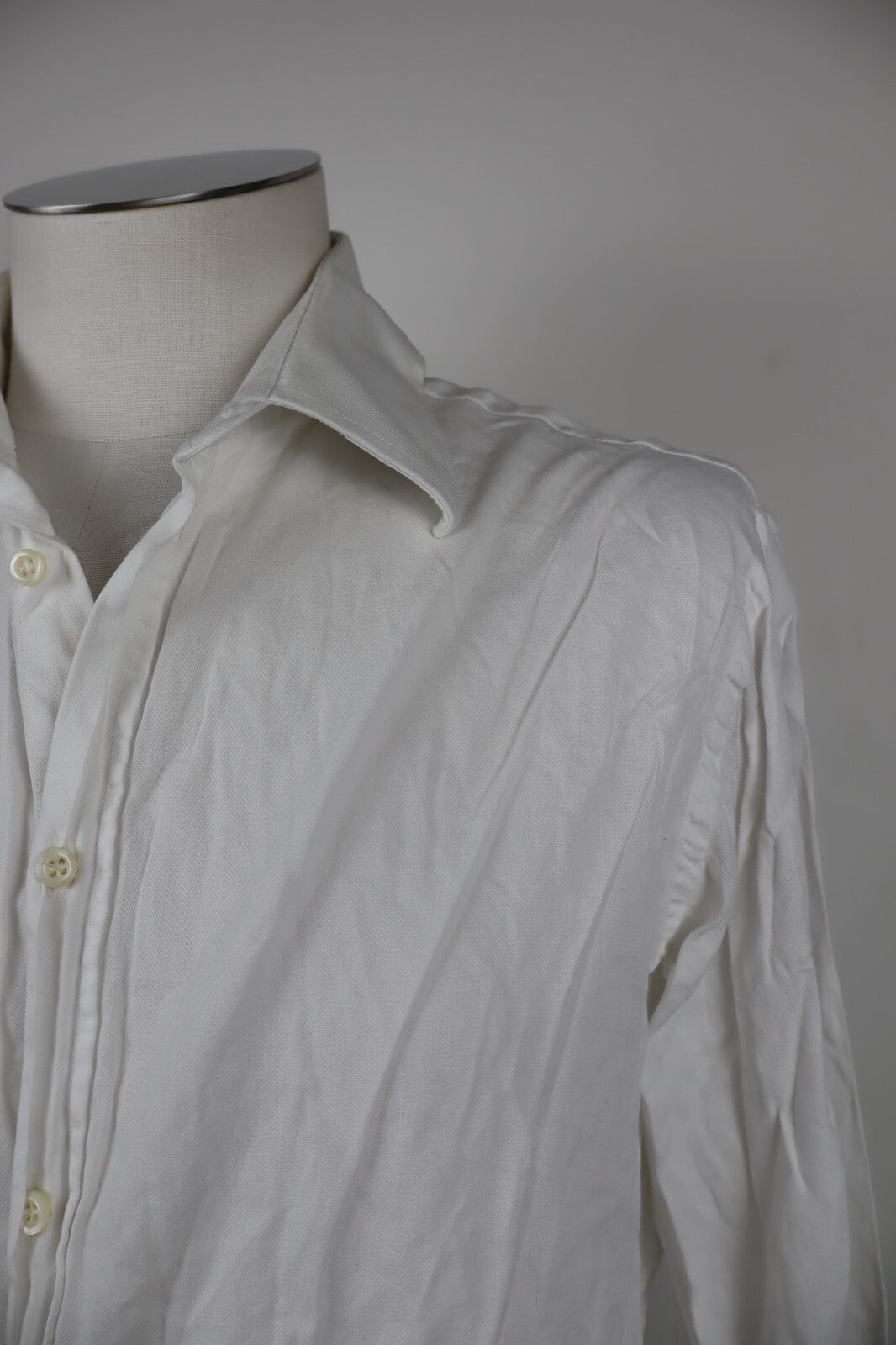 TRUSSARDI CAMICIA UOMO COTONE TG 42 16 1/2 MAN CASUAL VINTAGE SHIRT COTTON