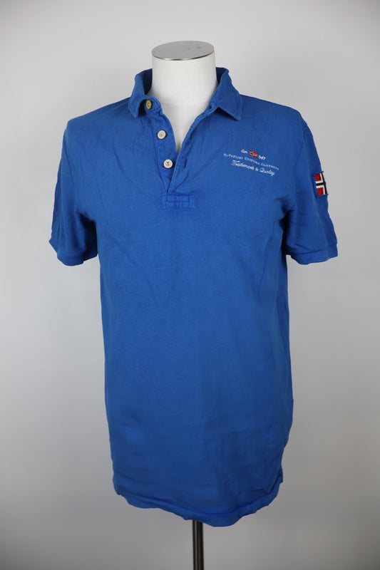 NAPAPIJRI MAGLIA POLO UOMO TG. L MAN SHIRT CASUAL VINTAGE COTONE COTTON LOGO