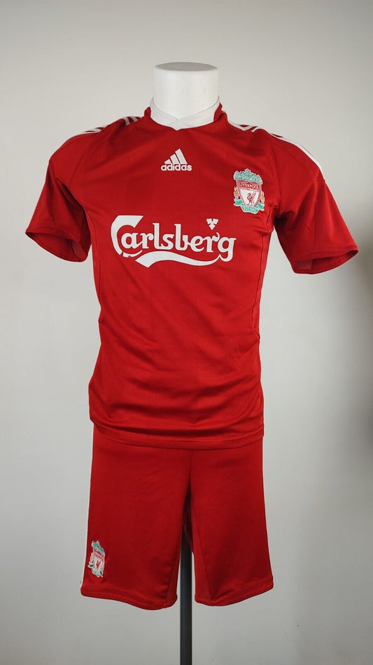ADIDAS LIVERPOOL COMPLETO CALCIO MAGLIA SHORTS UOMO tg. S FOOTBALL JERSEY SPORT