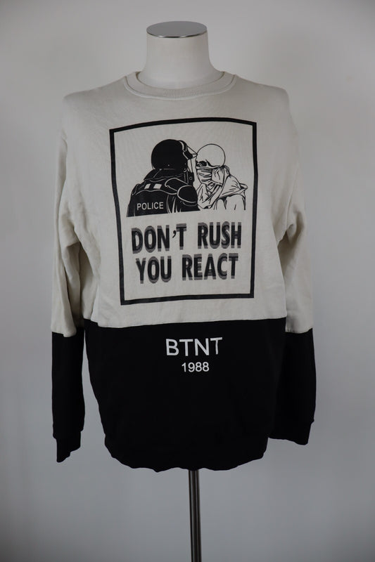 BUT NOT FELPA MAGLIA COTONE UOMO Tg L MAN COTTON JACKET SWEATSHIRT VINTAGE