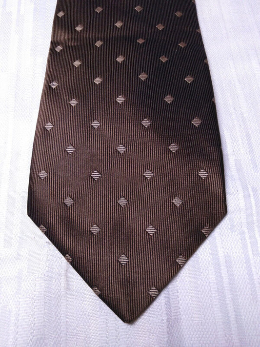 ANDREA CONTE NAPOLI 100%  SILK TIE SETA CRAVATTA SELF TIPPED NECKTIE MADE ITALY