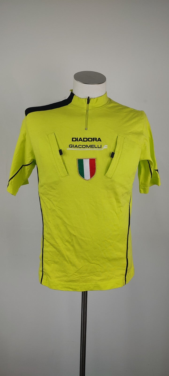 DIADORA ITALIA MAGLIA CALCIO ARBITRO GIACOMELLI UOMO Tg M SOCCERMAN JERSEY