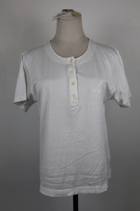 AUSTRALIAN MAGLIA DONNA TG. 42 WOMAN CASUAL VINTAGE T-SHIRT CON BOTTONI COTONE