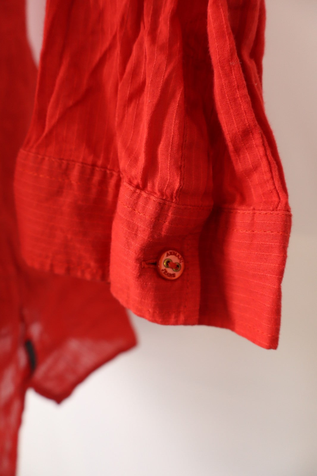 AJ ARMANI JEANS CAMICIA DONNA TG. 48 WOMAN SHIRT CASUAL VINTAGE  COTONE BLUSA