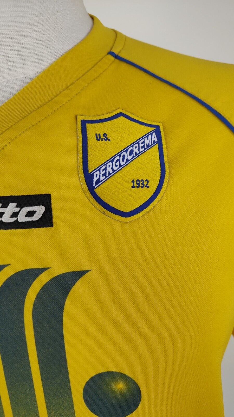 LOTTO PERGOCREMA MAGLIA CALCIO UOMO Tg L SOCCER JERSEY TRIKOT