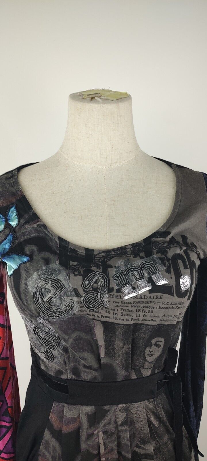 DESIGUAL VESTITO DONNA TG. M  WOMAN CASUAL VINTAGE DRESS