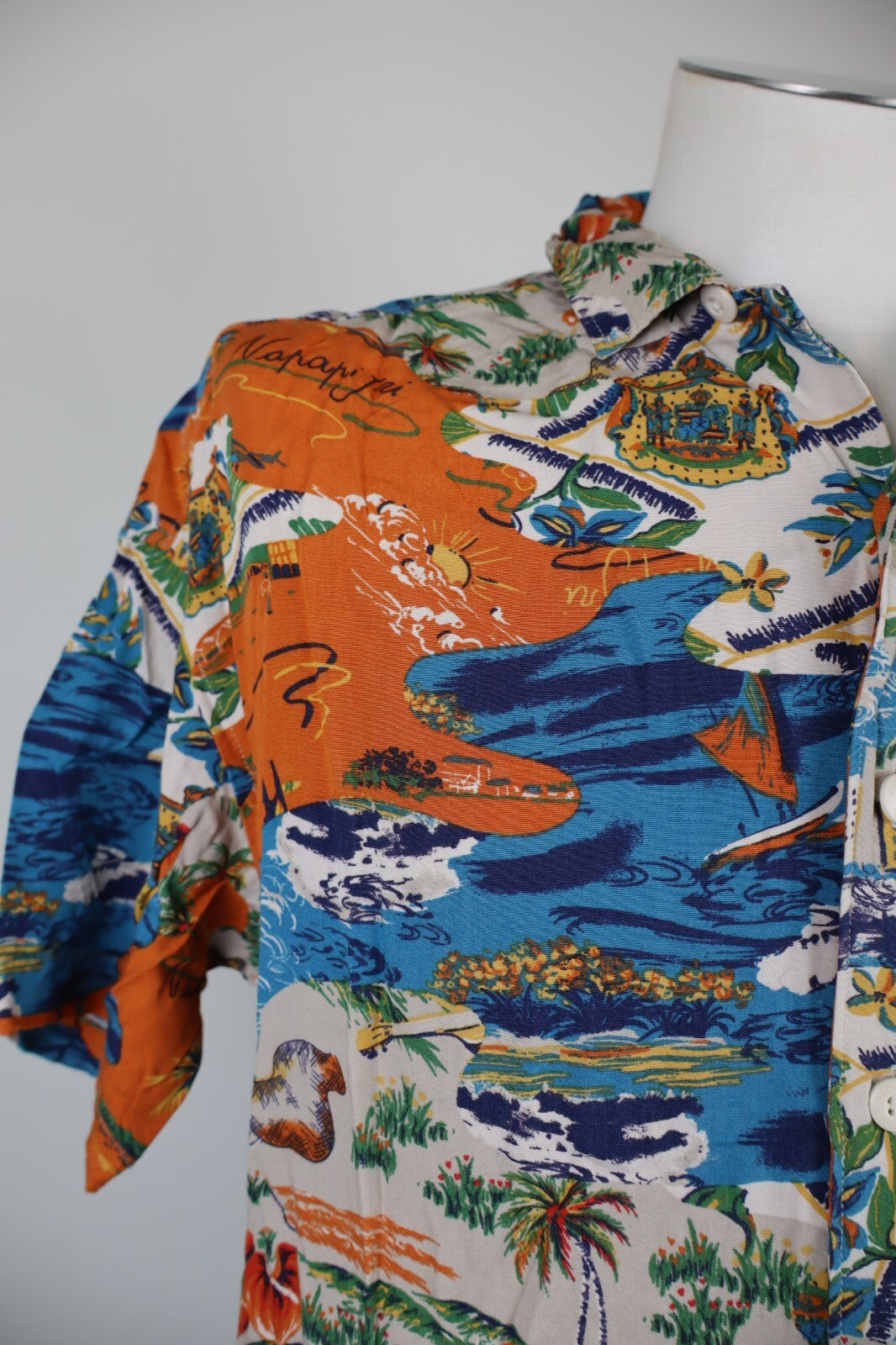 NAPAPIJRI CAMICIA SHIRT UOMO Tg S MAN VINTAGE CASUAL FANTASIA FANTASY