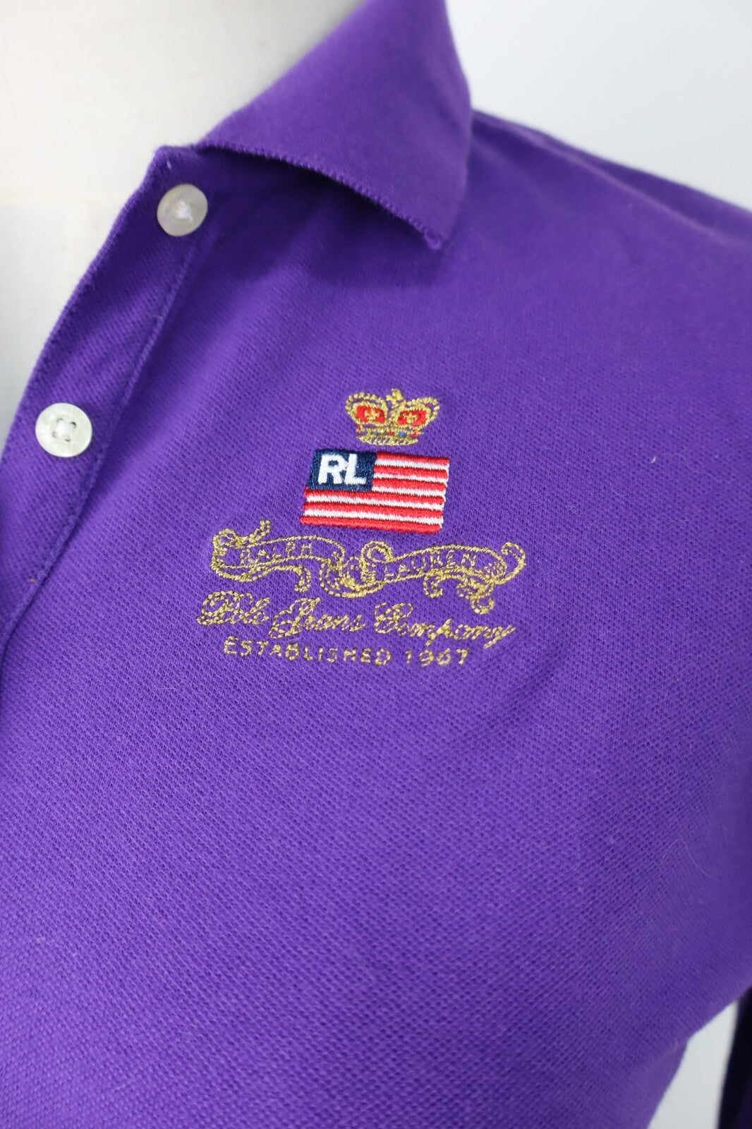 RALPH LAUREN POLO MAGLIA COTONE DONNA TG. S WOMAN CASUAL VINTAGE T-SHIRT