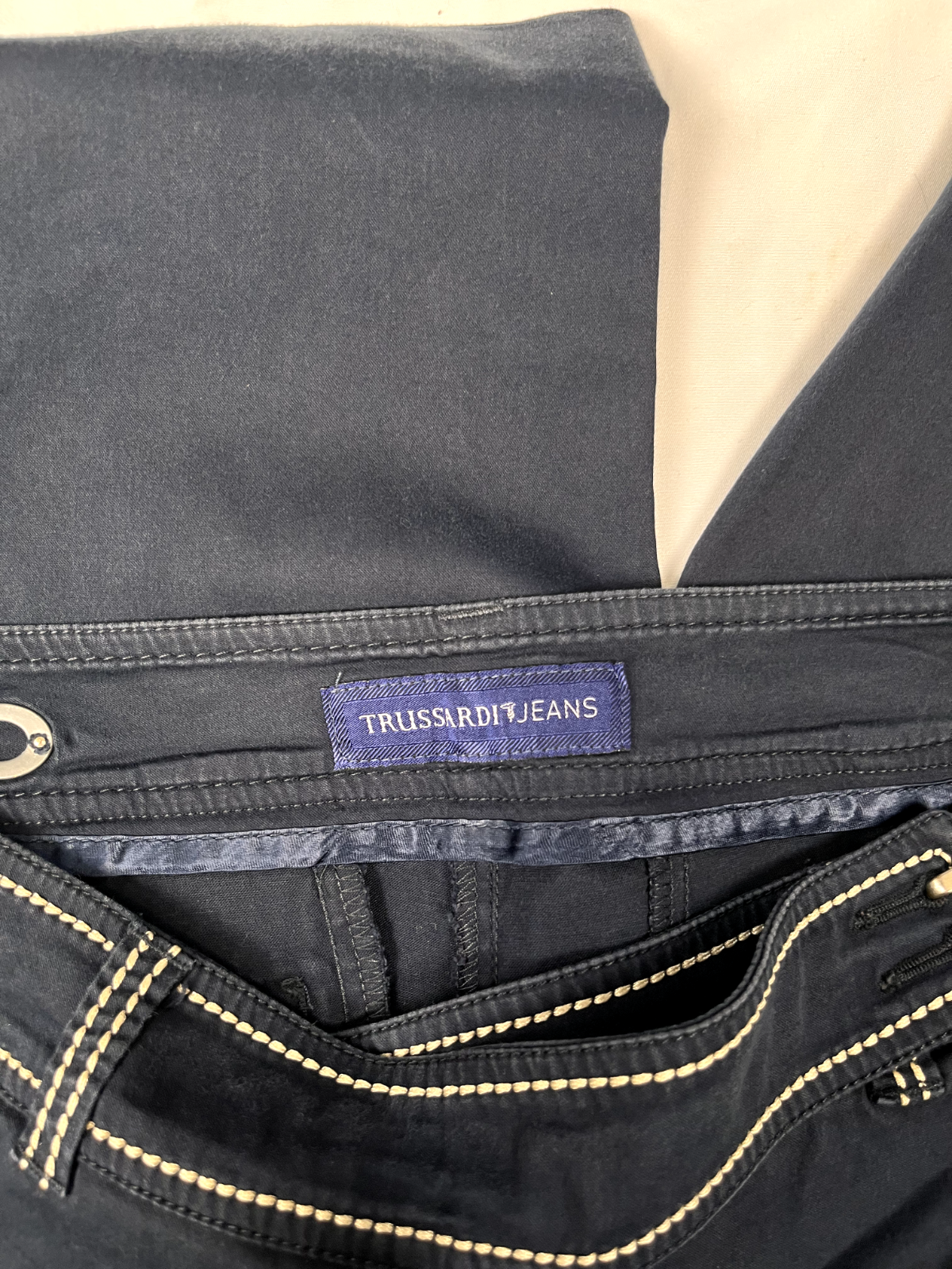 TRUSSARDI JEANS PANTALONCINO UOMO TG. 46 MAN VINTAGE CASUAL PANTS COTONE