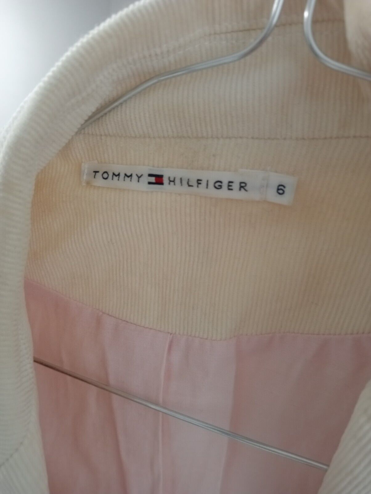 TOMMY HILFIGER BLAZER GIACCA DONNA COTONE 6 WOMAN VINTAGE CASUAL JACKET ITALY