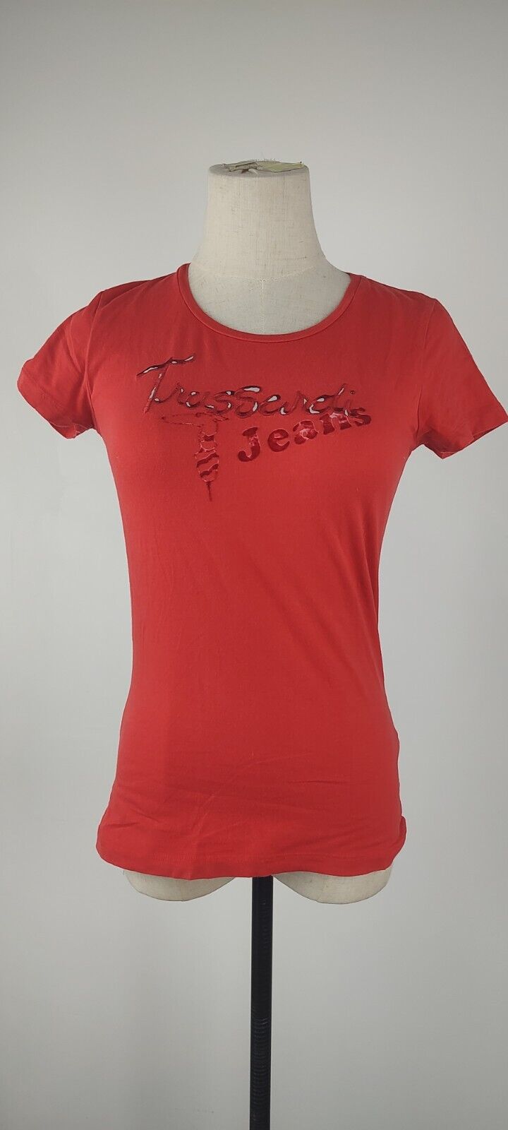 TRUSSARDI JEANS MAGLIA DONNA TG. XS WOMAN CASUAL VINTAGE T-SHIRT