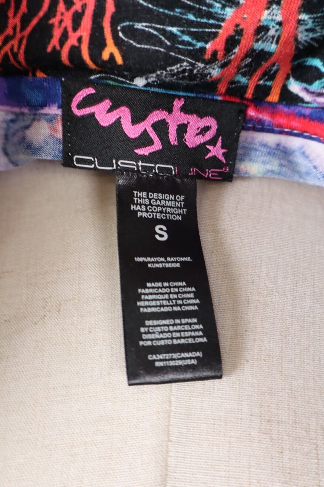 CUSTO BARCELONA VESTITO DONNA TG. S WOMAN CASUAL VINTAGE DRESS