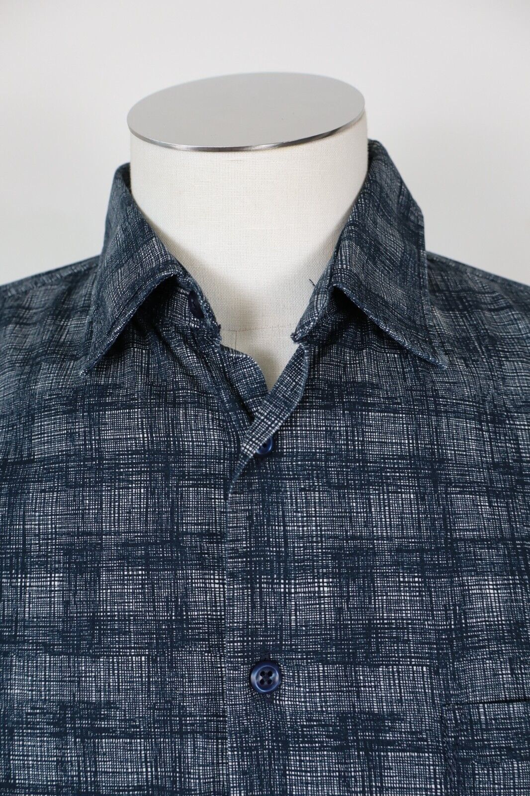 HUGO BOSS CAMICIA UOMO TG. M MAN CASUAL VINTAGE SHIRT COTONE COTTON