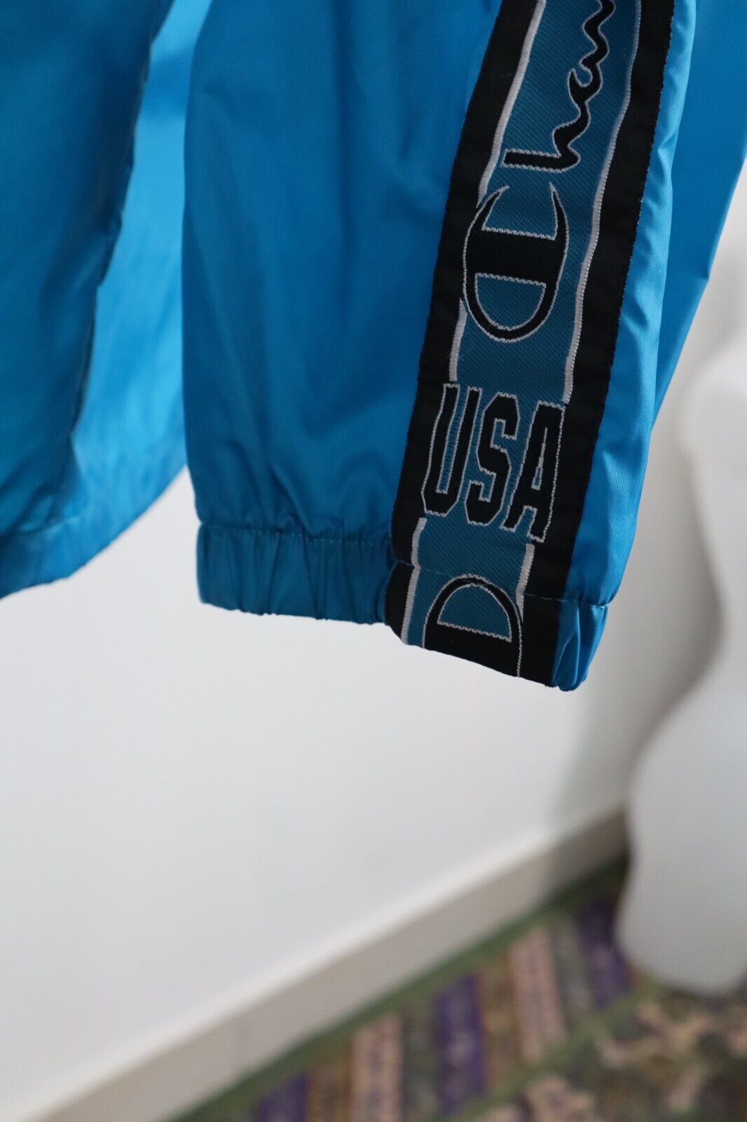 CHAMPION GIUBBINO IMPERMEABILE UOMO M MAN GIACCA VINTAGE SPORT RICHIUDIBILE