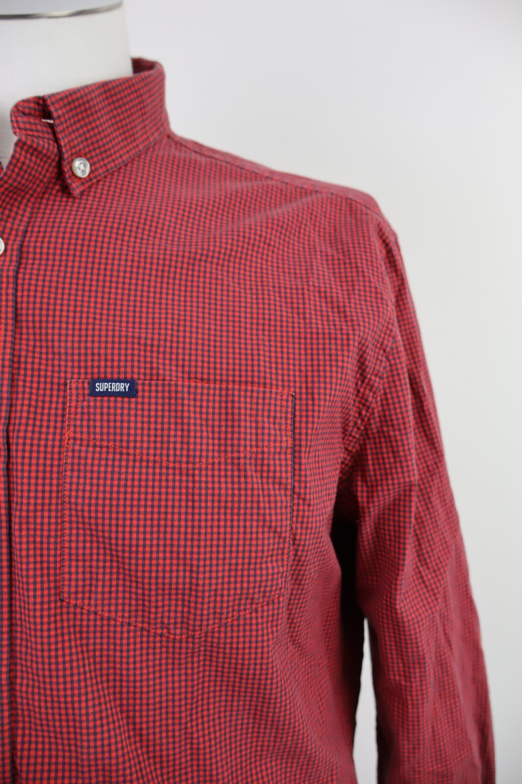 SUPERDRY CAMICIA COTONE SHIRT UOMO Tg M MAN VINTAGE CASUAL COTTON
