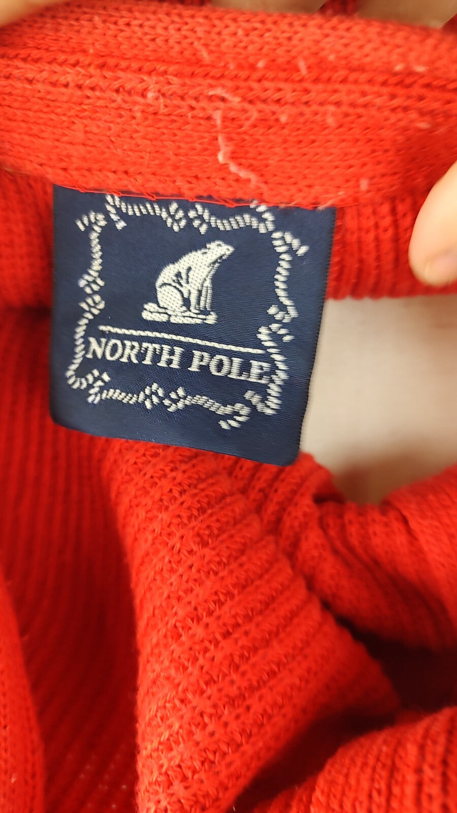 NORTH POLE MAGLIONE CARDIGAN VINTAGE COTONE UOMO Tg. S MAN SWEATER CASUAL