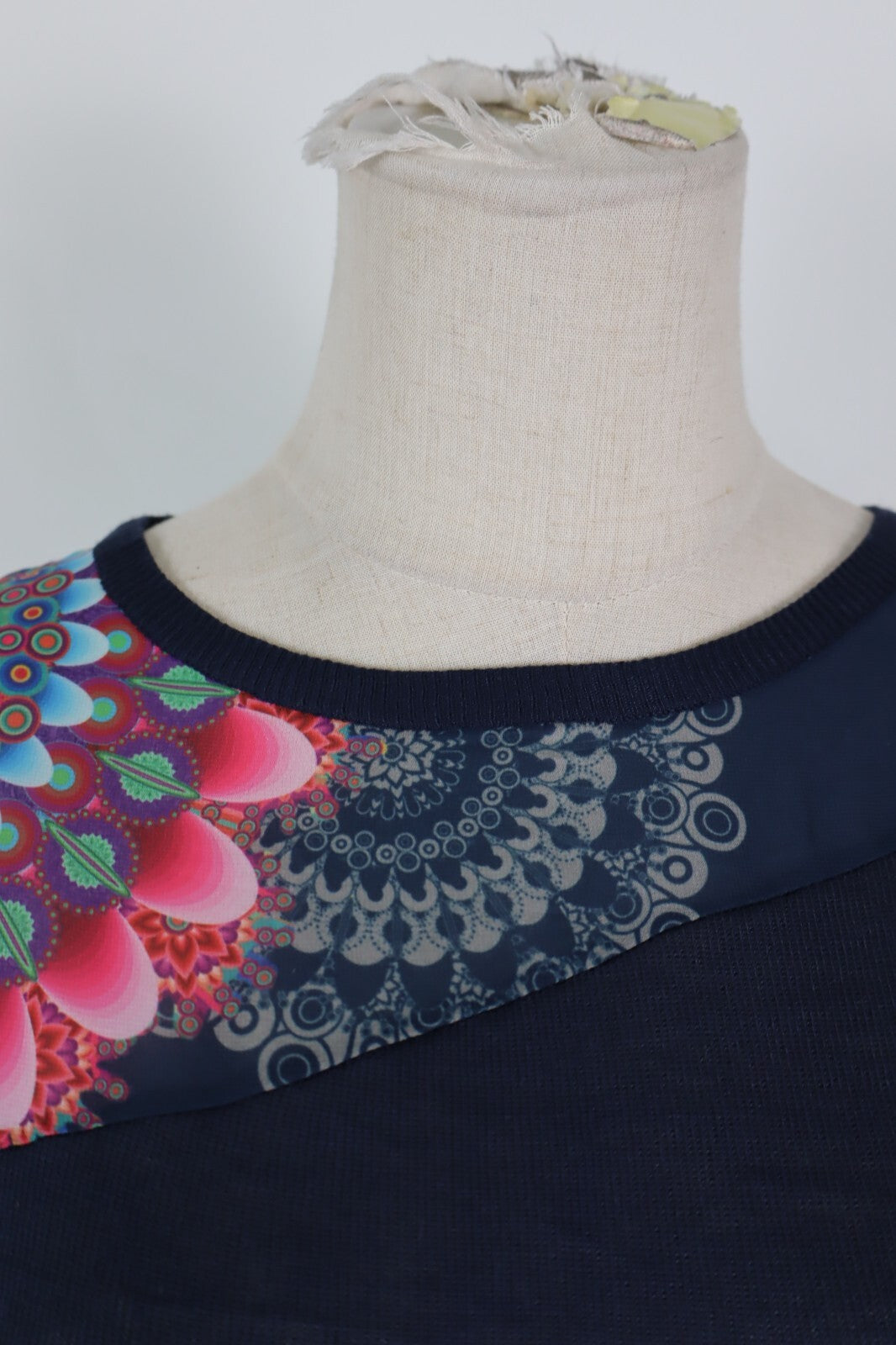 DESIGUAL MAGLIA DONNA TG. S WOMAN CASUAL VINTAGE T-SHIRT TOP