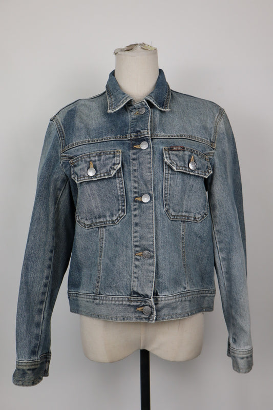 RIFLE GIACCA DONNA Tg M WOMAN CASUAL VINTAGE  JACKET  COTONE DENIM