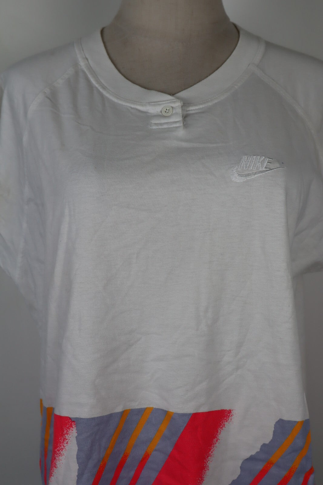 NIKE CHALLENGE MAGLIA DONNA COTONE TG. L WOMAN CASUAL VINTAGE T-SHIRT CROP TOP