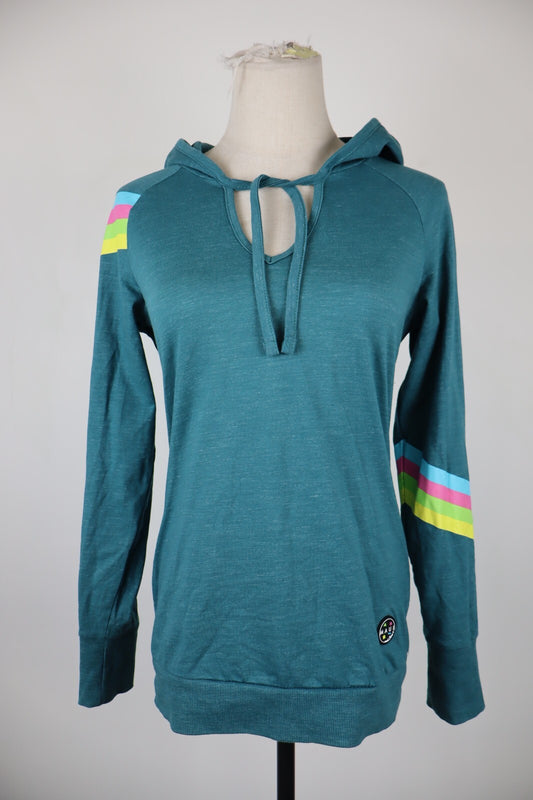 MAUI FELPA CAPPUCCIO DONNA Tg XS COTONE WOMAN CASUAL VINTAGE SPORT SWEATSHIRT