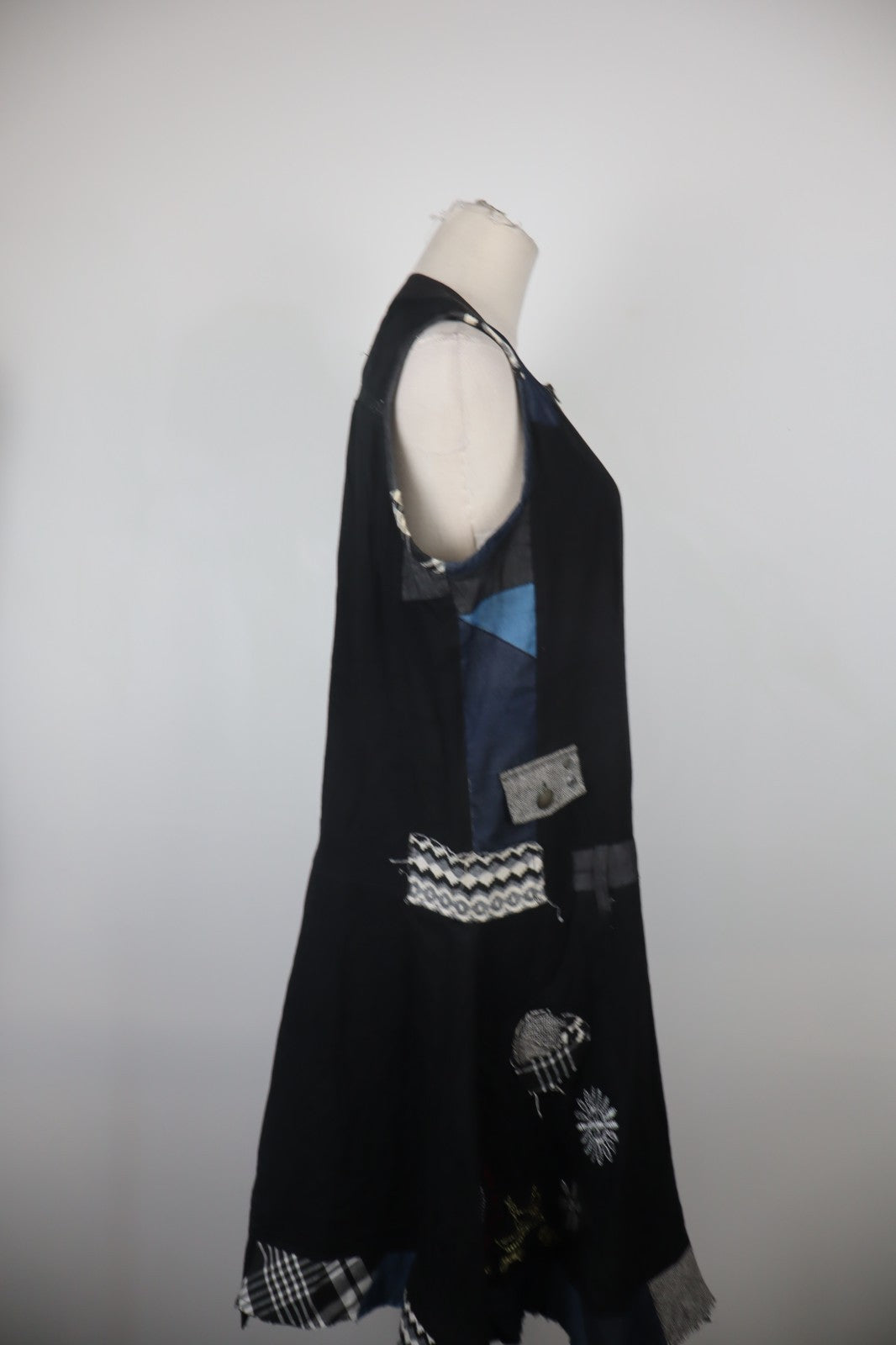 DESIGUAL VESTITO SMANICATO DONNA TG L WOMAN CASUAL VINTAGE DRESS ABITO COTONE